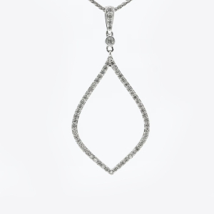 Pollux Pendant with Full Pavé Diamonds